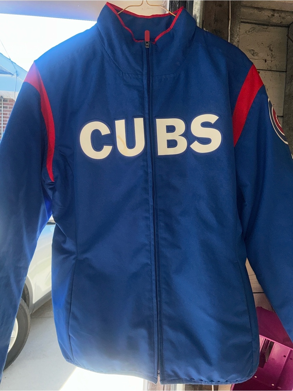 Majestic Blue and Red Cubs Lightweight Jacket